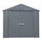 Arrow Storage Products 310 cu ft PermaPlate Steel Peaked Roof Storage Shed, Anthracite EG86AN - alternate 2